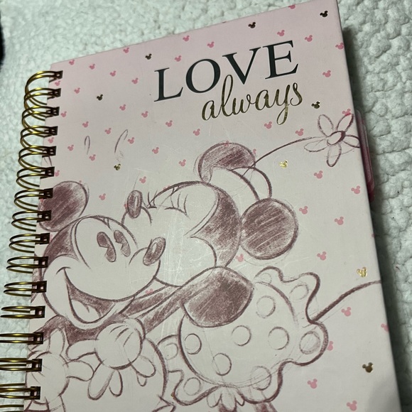 Disney MickeyMinnieMouse Grid Spiral Notebook Hardcover NEW+Disney Post It Notes - Picture 2 of 16